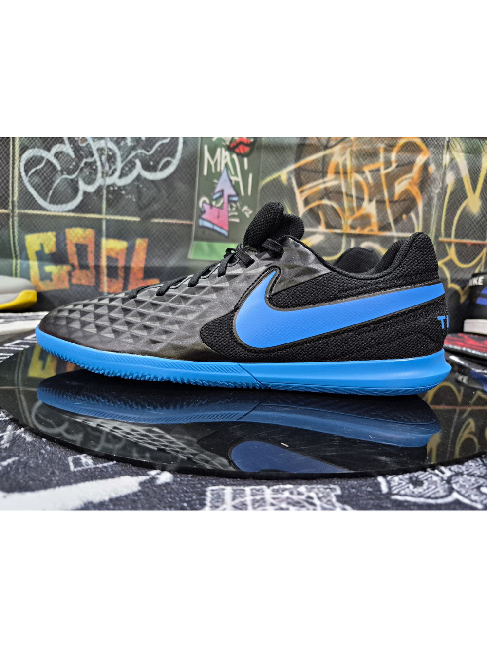 Nike Tiempo LegendX 8 Club ,Black/Blue 11M -12.5W  NEW